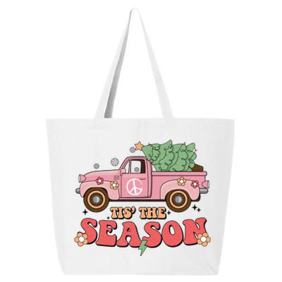 Tis The Season Retro Truck Christmas 25L Jumbo Tote