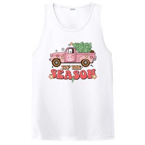 Tis The Season Retro Truck Christmas PosiCharge Competitor Tank