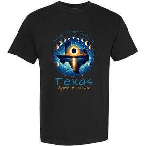 Texas Total Solar Eclipse April 8 2024 Texas Solar Eclipse Garment-Dyed Heavyweight T-Shirt