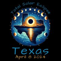 Texas Total Solar Eclipse April 8 2024 Texas Solar Eclipse Cooling Performance Crew T-Shirt