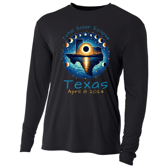 Texas Total Solar Eclipse April 8 2024 Texas Solar Eclipse Cooling Performance Long Sleeve Crew