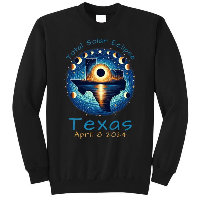 Texas Total Solar Eclipse April 8 2024 Texas Solar Eclipse Tall Sweatshirt