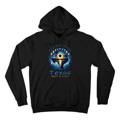 Texas Total Solar Eclipse April 8 2024 Texas Solar Eclipse Tall Hoodie