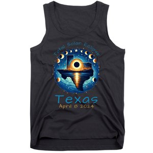 Texas Total Solar Eclipse April 8 2024 Texas Solar Eclipse Tank Top