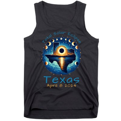Texas Total Solar Eclipse April 8 2024 Texas Solar Eclipse Tank Top