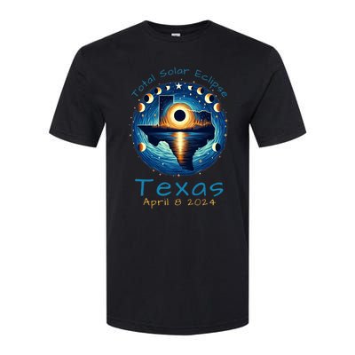 Texas Total Solar Eclipse April 8 2024 Texas Solar Eclipse Softstyle® CVC T-Shirt