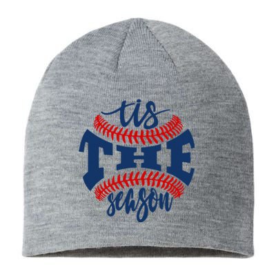 Tis The Season Baseball Softball Lovers Sustainable Beanie