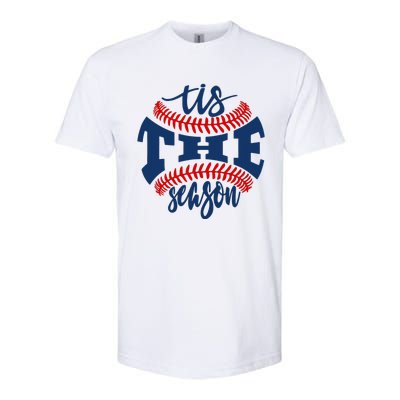 Tis The Season Baseball Softball Lovers Softstyle® CVC T-Shirt