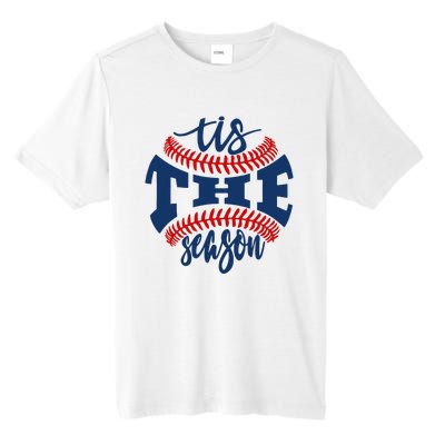 Tis The Season Baseball Softball Lovers Tall Fusion ChromaSoft Performance T-Shirt