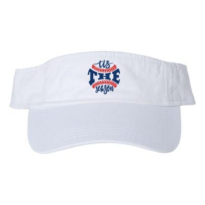 Tis The Season Baseball Softball Lovers Valucap Bio-Washed Visor