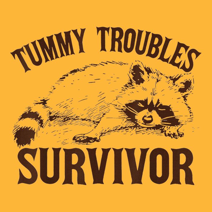 Tummy Troubles Survivor Pom Pom 12in Knit Beanie