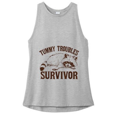 Tummy Troubles Survivor Ladies PosiCharge Tri-Blend Wicking Tank