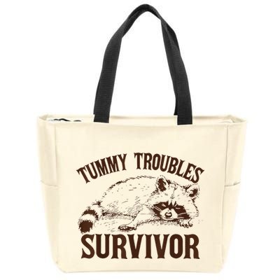 Tummy Troubles Survivor Zip Tote Bag