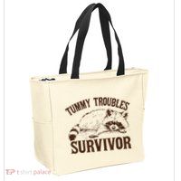 Tummy Troubles Survivor Zip Tote Bag