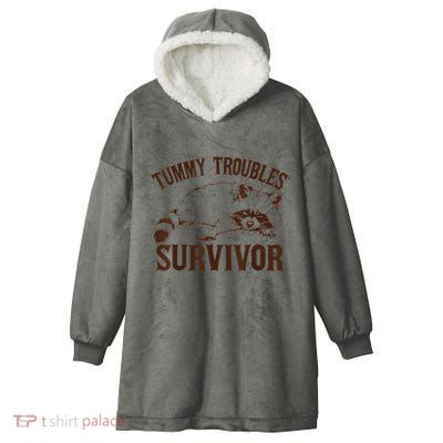 Tummy Troubles Survivor Hooded Wearable Blanket