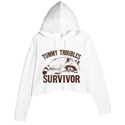 Tummy Troubles Survivor Crop Fleece Hoodie