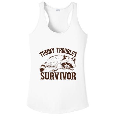 Tummy Troubles Survivor Ladies PosiCharge Competitor Racerback Tank