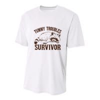 Tummy Troubles Survivor Youth Performance Sprint T-Shirt