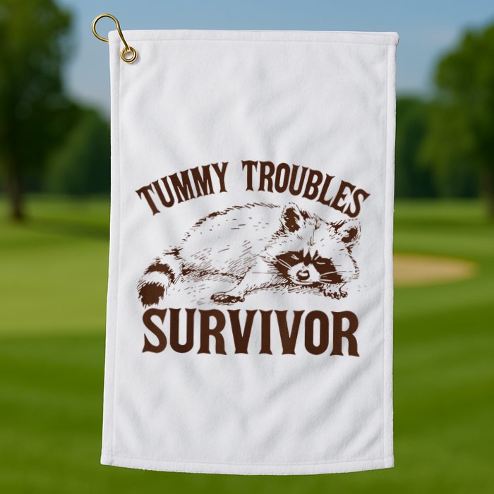 Tummy Troubles Survivor Golf Towel