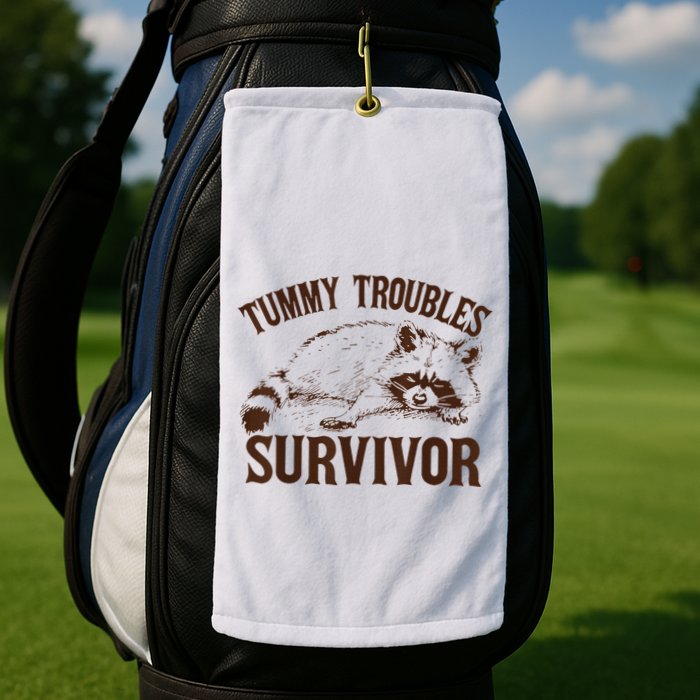 Tummy Troubles Survivor Golf Towel