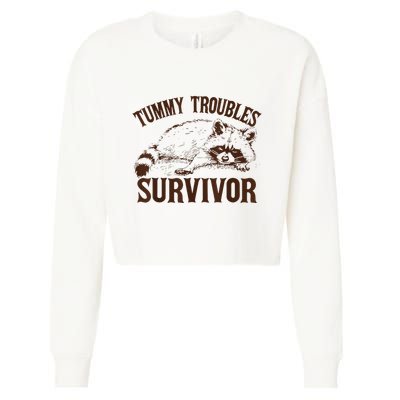 Tummy Troubles Survivor Cropped Pullover Crew