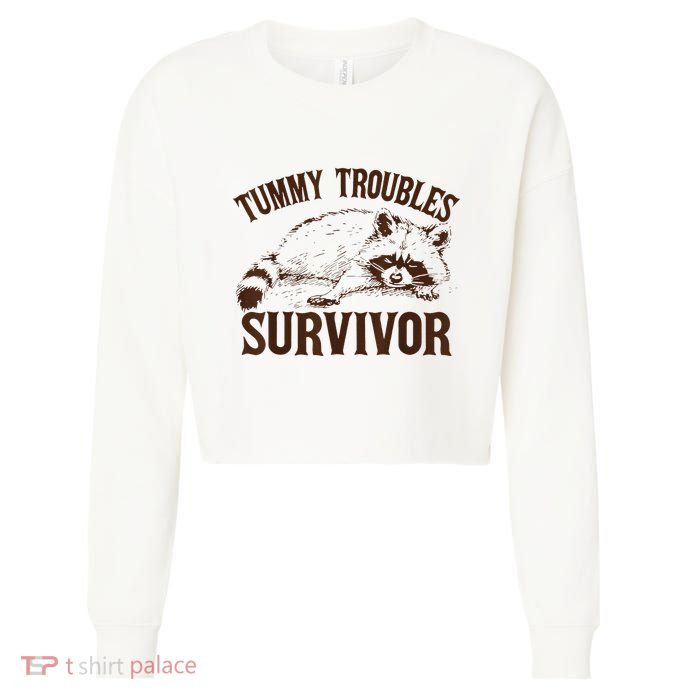 Tummy Troubles Survivor Cropped Pullover Crew