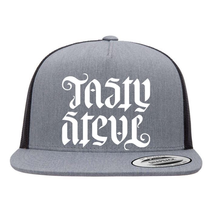 Teno.Gg Tasty Steve Ambigram Flat Bill Trucker Hat