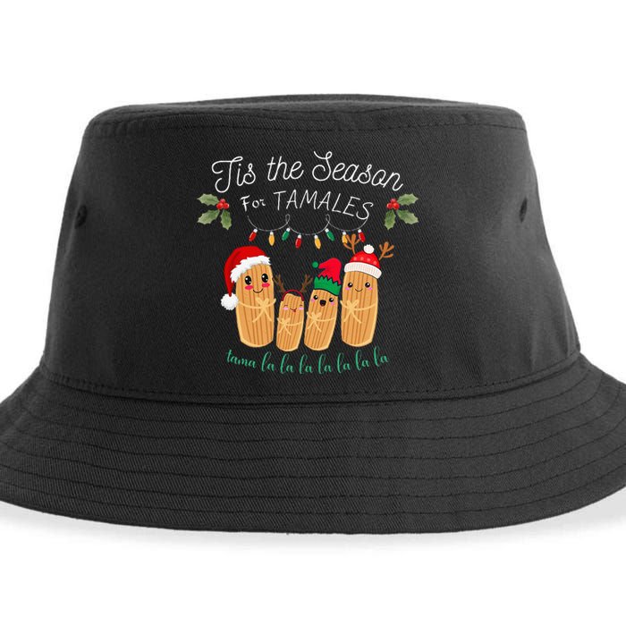 Tis The Season For Tamales Mexican Christmas Sustainable Bucket Hat