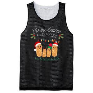 Tis The Season For Tamales Mexican Christmas Mesh Reversible Basketball Jersey Tank