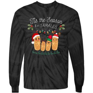 Tis The Season For Tamales Mexican Christmas Tie-Dye Long Sleeve Shirt