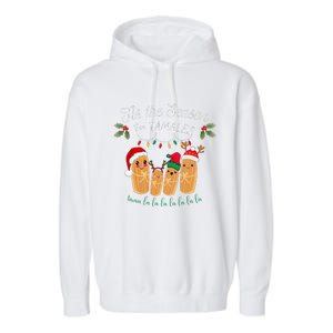 Tis The Season For Tamales Mexican Christmas Garment-Dyed Fleece Hoodie