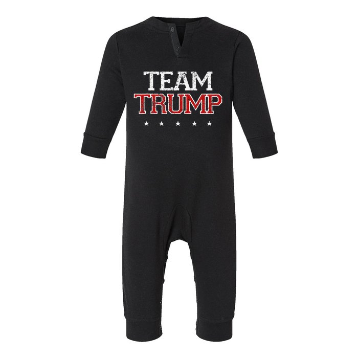 Team Trump Shirts Maga Trump Support Republican Infant Fleece One Piece