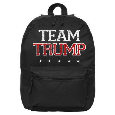 Team Trump Shirts Maga Trump Support Republican 16 in Basic Backpack