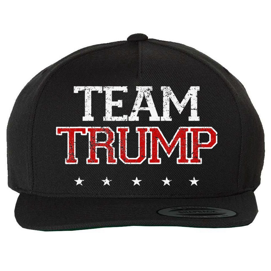 Team Trump Shirts Maga Trump Support Republican Wool Snapback Cap