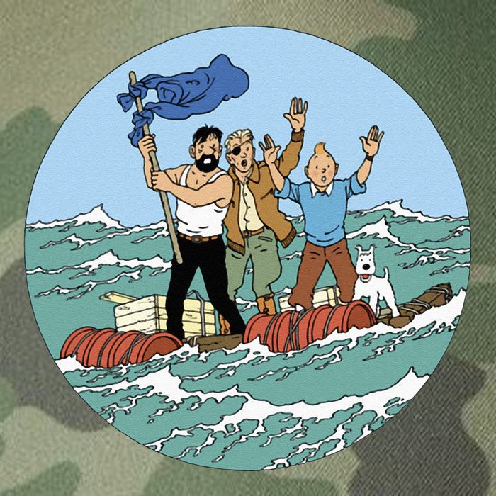 Tin Tin Sea Adventure With Captain Haddock Legacy Tie Dye Trucker Hat
