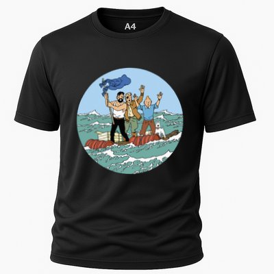 Tin Tin Sea Adventure With Captain Haddock Performance Shirt