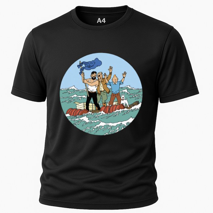 Tin Tin Sea Adventure With Captain Haddock Performance Shirt
