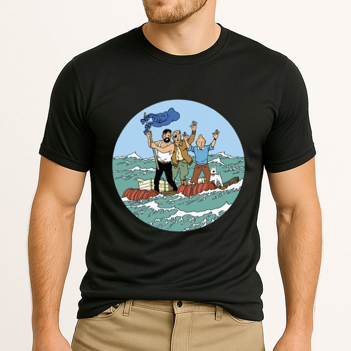 Tin Tin Sea Adventure With Captain Haddock Performance Shirt