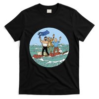 Tin Tin Sea Adventure With Captain Haddock T-Shirt