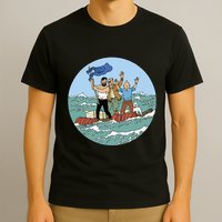 Tin Tin Sea Adventure With Captain Haddock T-Shirt
