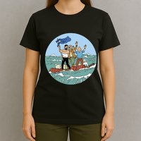 Tin Tin Sea Adventure With Captain Haddock T-Shirt