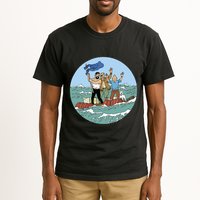 Tin Tin Sea Adventure With Captain Haddock Tall T-Shirt