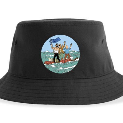 Tin Tin Sea Adventure With Captain Haddock Sustainable Bucket Hat