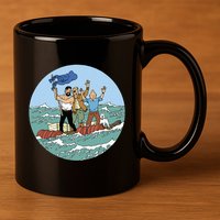 Tin Tin Sea Adventure With Captain Haddock 11oz C Handle Ceramic Mug