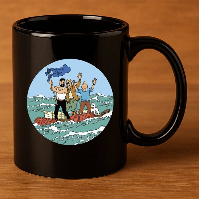 Tin Tin Sea Adventure With Captain Haddock 11oz C Handle Ceramic Mug