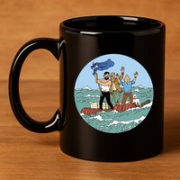 Tin Tin Sea Adventure With Captain Haddock 11oz C Handle Ceramic Mug