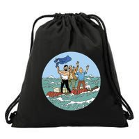 Tin Tin Sea Adventure With Captain Haddock Drawstring Bag