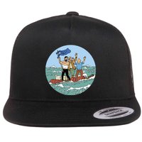 Tin Tin Sea Adventure With Captain Haddock Flatbill Hat