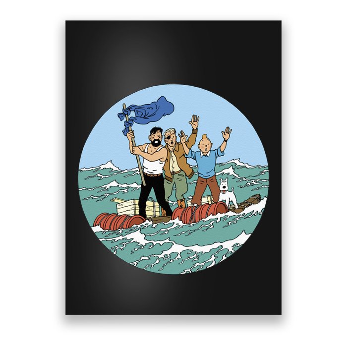 Tin Tin Sea Adventure With Captain Haddock Poster