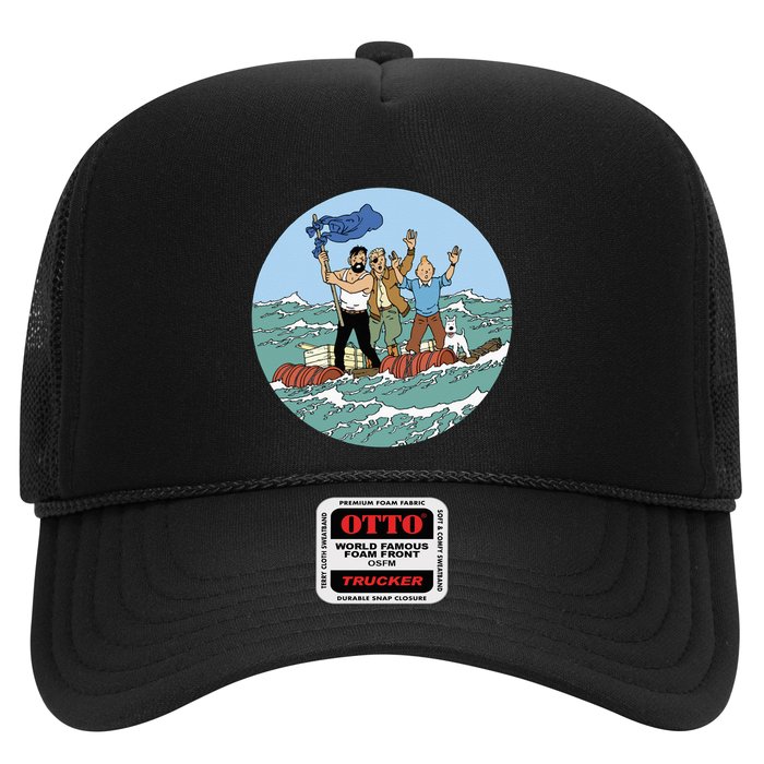 Tin Tin Sea Adventure With Captain Haddock Trucker Hat